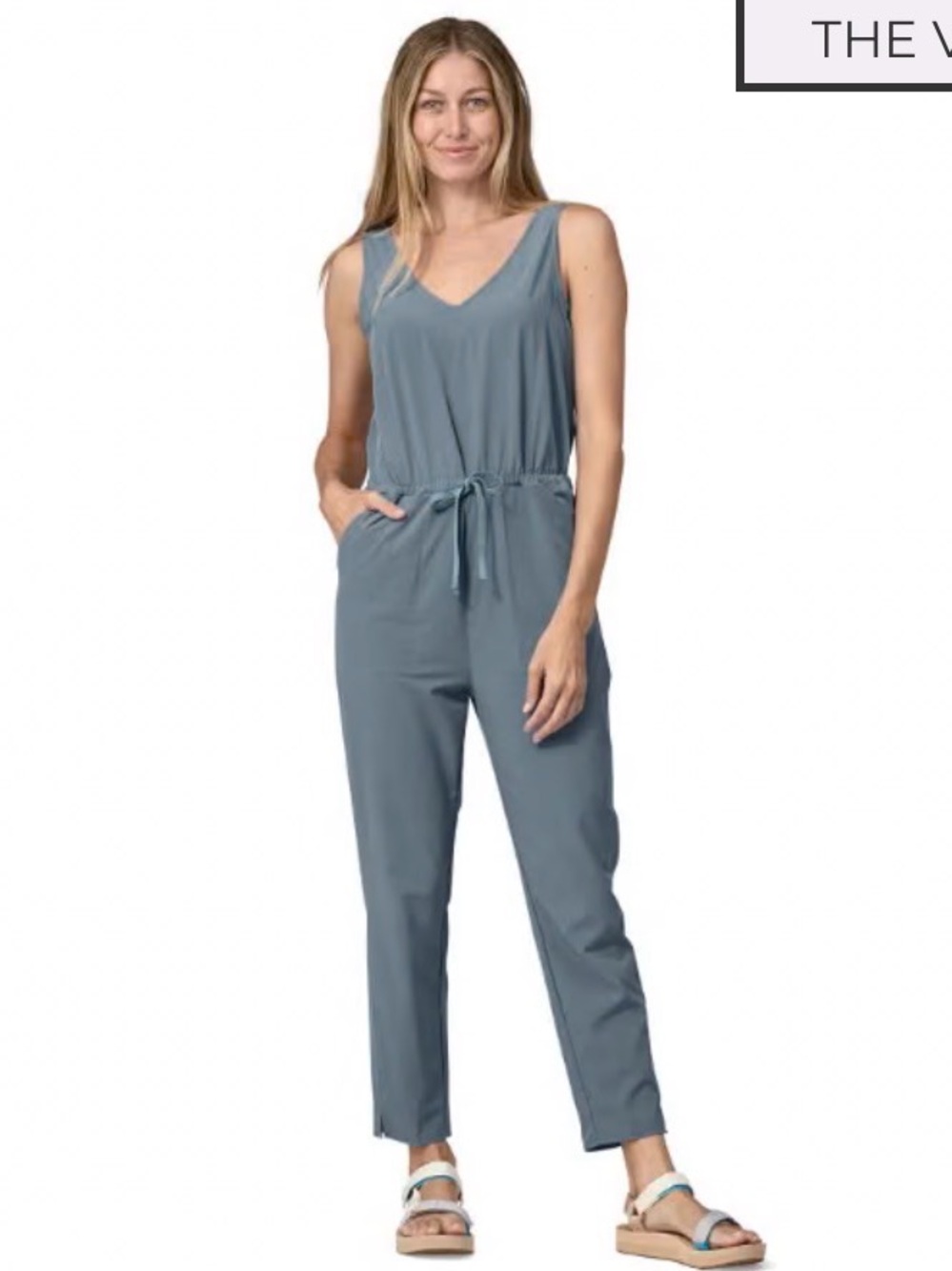 Patagonia Fleetwith Romper/Jumpsuit in Plume Blue-Grey NWT